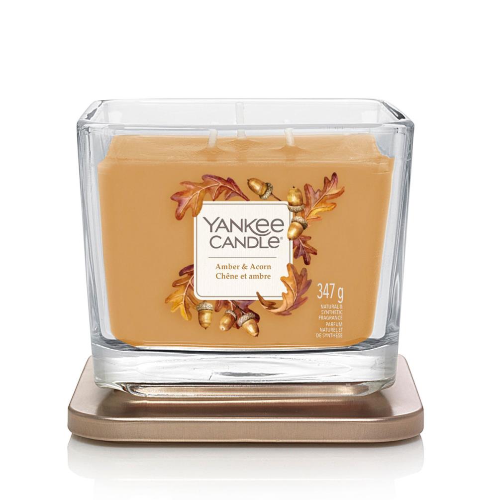 Yankee Candle Amber & Acorn Elevation Medium Jar Candle Extra Image 1